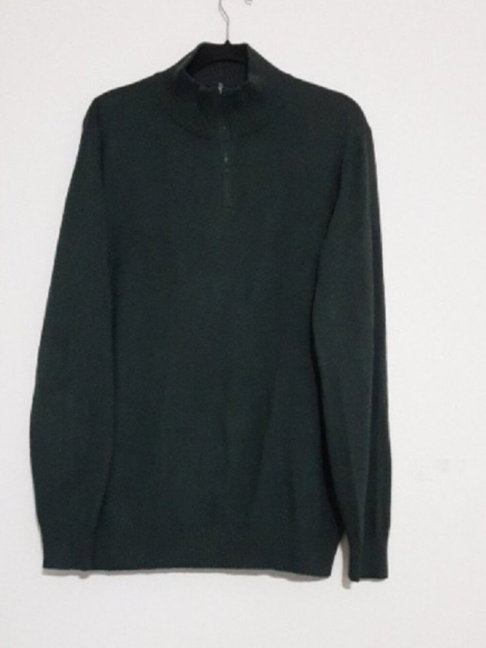 Grayson & Dunn Men L Green Sweater collared pullover soft cozy casual event Y2K